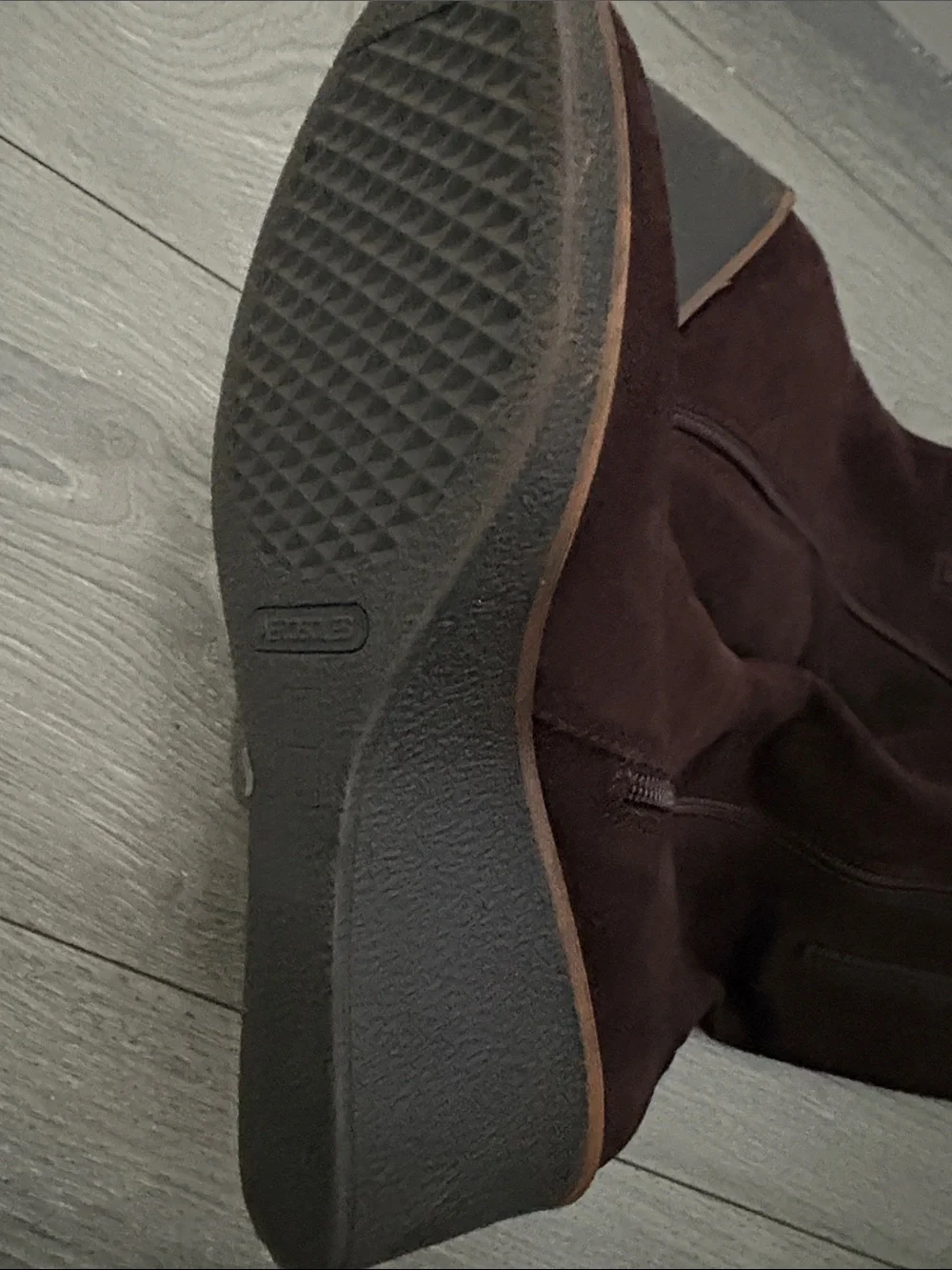AEROSOLES Tall Suede Over-the-Knee Boots in Dark Brown
